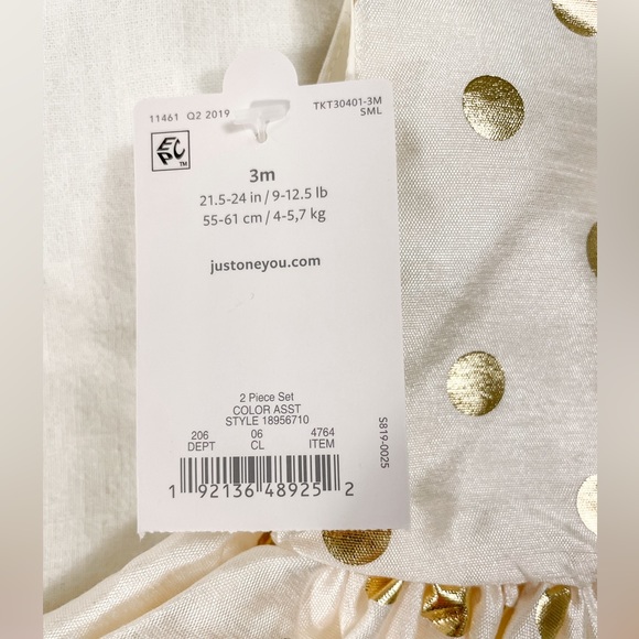 NWT Carter’s Just One You Party Dress & Sweater Size 0-3M - Picture 5 of 5